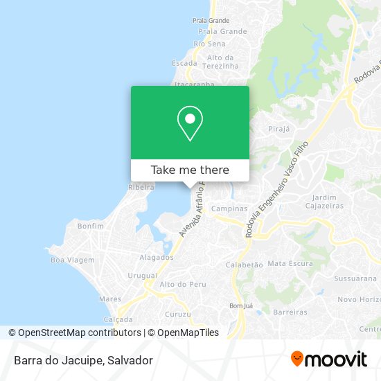 Barra do Jacuipe map