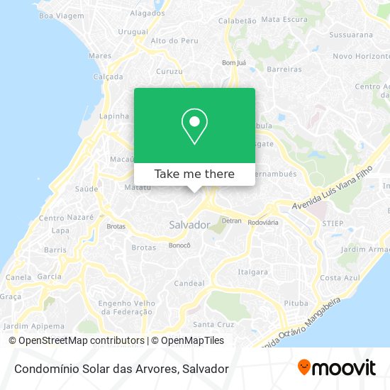 Condomínio Solar das Arvores map