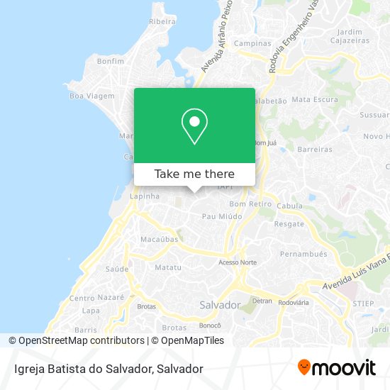 Mapa Igreja Batista do Salvador