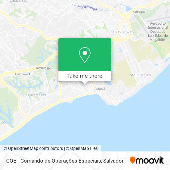 COE - Comando de Operações Especiais map