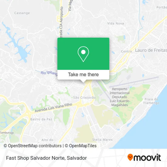 Fast Shop Salvador Norte map