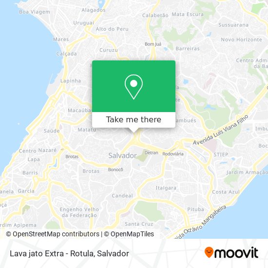 Lava jato Extra - Rotula map