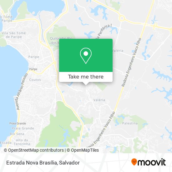 Mapa Estrada Nova Brasília