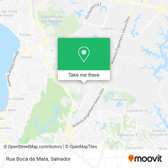 Rua Boca da Mata map