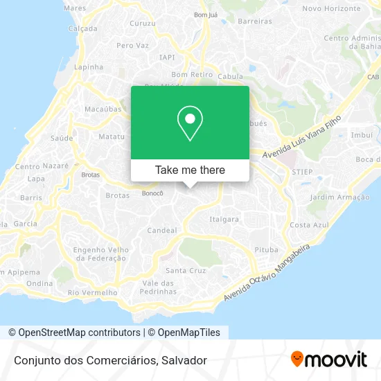 Conjunto dos Comerciários map