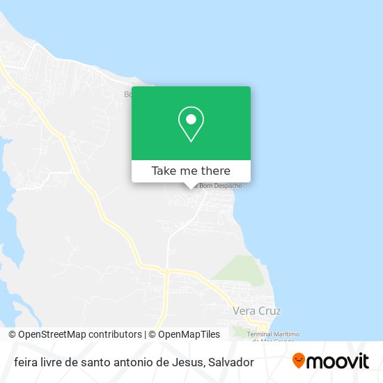feira livre de santo antonio de Jesus map