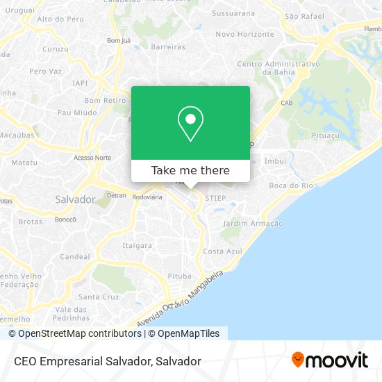 CEO Empresarial Salvador map