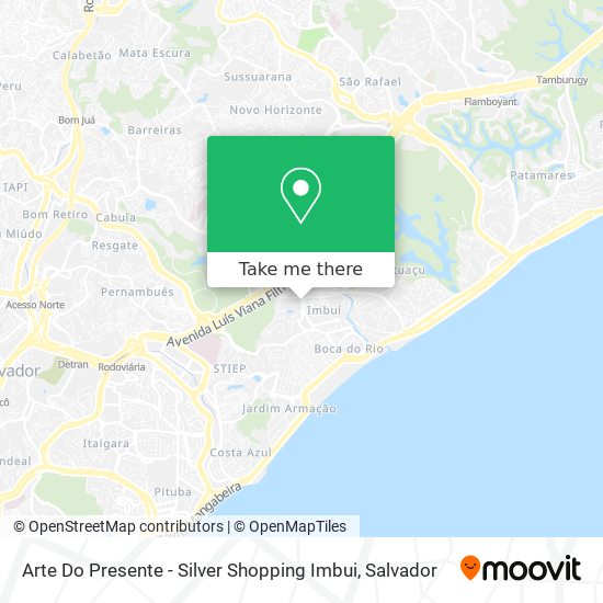 Arte Do Presente - Silver Shopping Imbui map