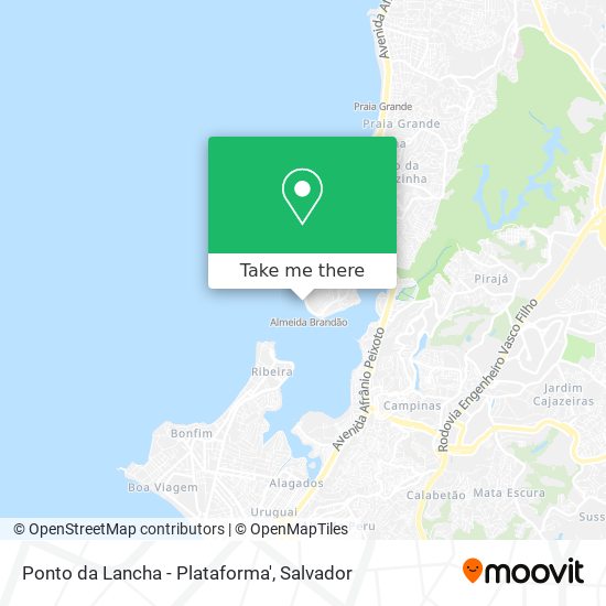 Ponto da Lancha - Plataforma' map