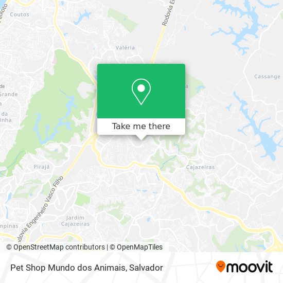 Pet Shop Mundo dos Animais map