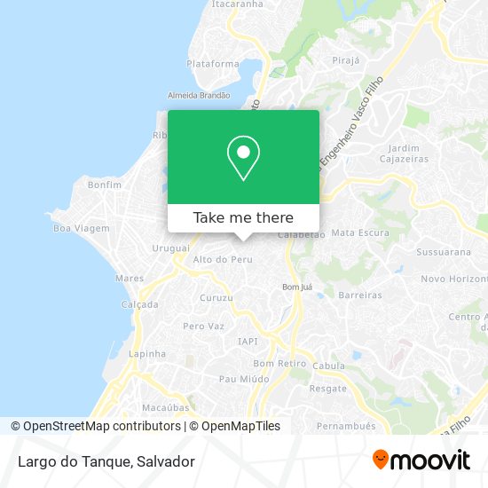 Mapa Largo do Tanque