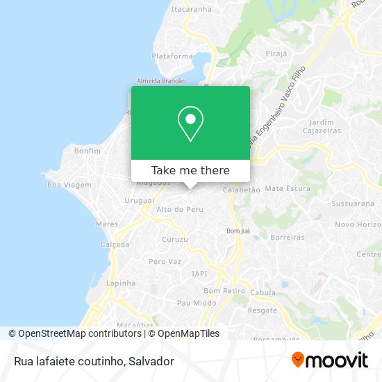 Rua lafaiete coutinho map