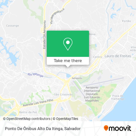 Ponto De Ônibus Alto Da Itinga map