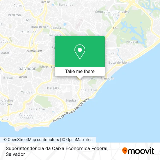 Superintendência da Caixa Econômica Federal map