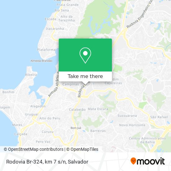 Rodovia Br-324, km 7 s/n map