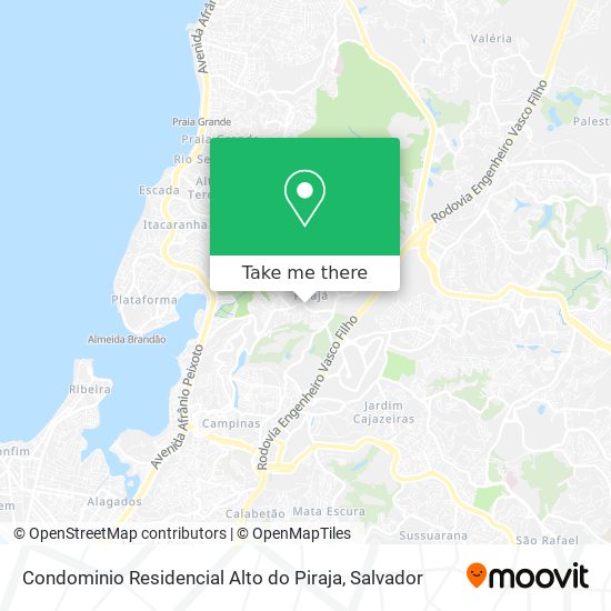 Mapa Condominio Residencial Alto do Piraja