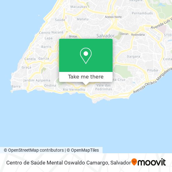 Mapa Centro de Saúde Mental Oswaldo Camargo