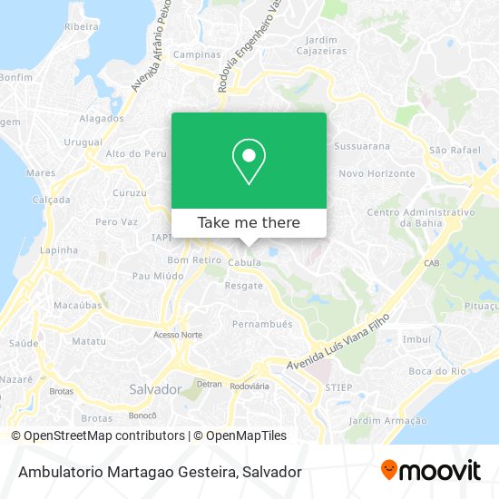 Ambulatorio Martagao Gesteira map