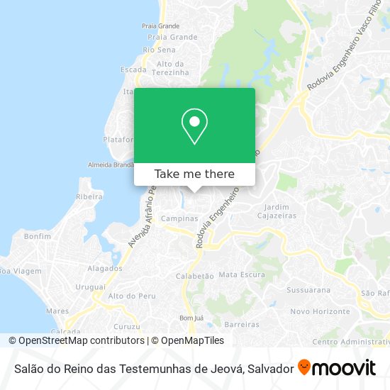 Salão do Reino das Testemunhas de Jeová map