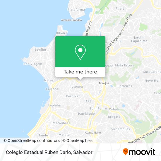 Mapa Colégio Estadual Rúben Dario