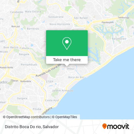 Distrito Boca Do rio map