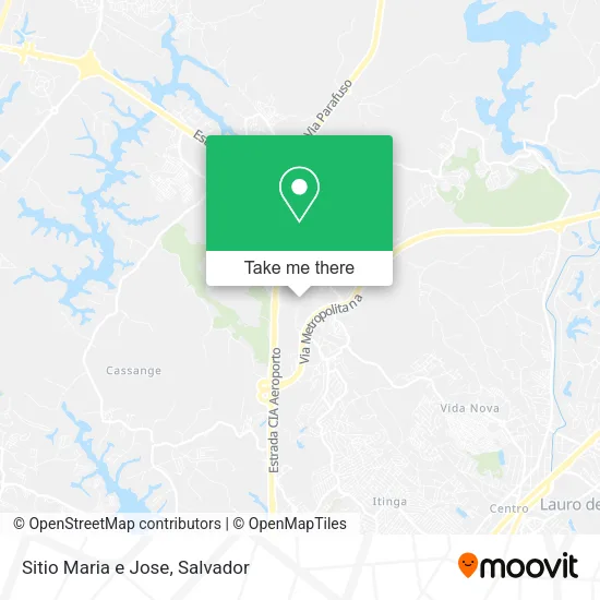 Sitio Maria e Jose map