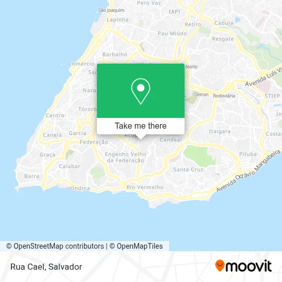 Rua Cael map
