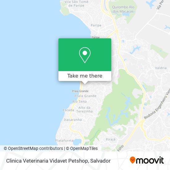 Clinica Veterinaria Vidavet Petshop map
