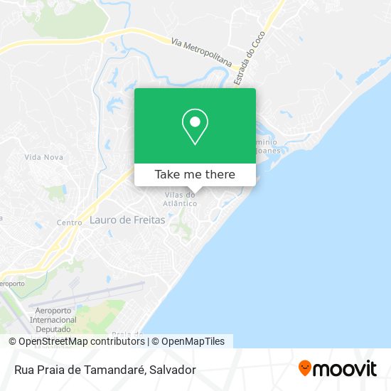 Mapa Rua Praia de Tamandaré