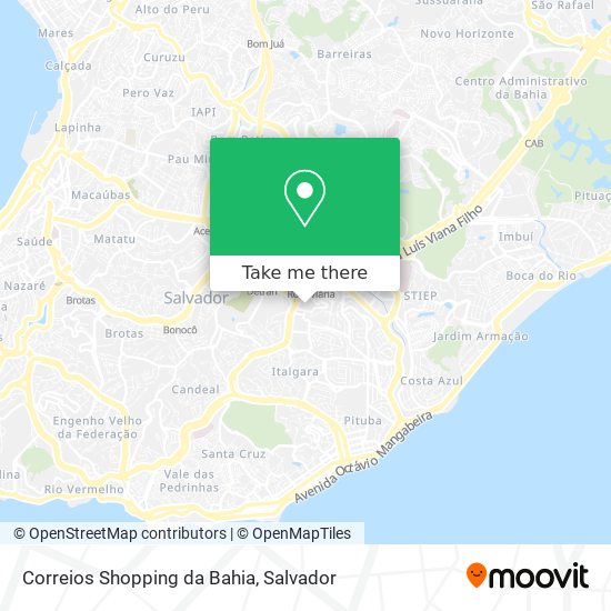 Correios Shopping da Bahia map