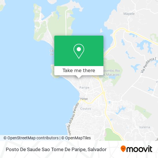 Posto De Saude Sao Tome De Paripe map