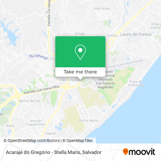 Acarajé do Gregório - Stella Maris map