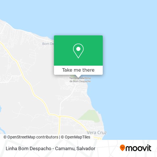 Linha Bom Despacho - Camamu map