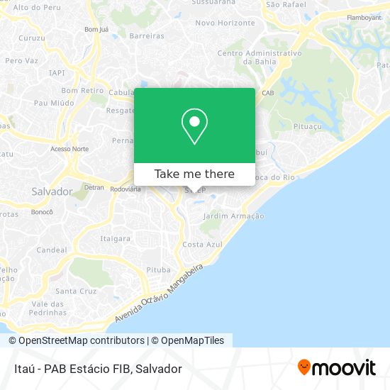 Itaú - PAB Estácio FIB map