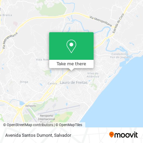 Mapa Avenida Santos Dumont