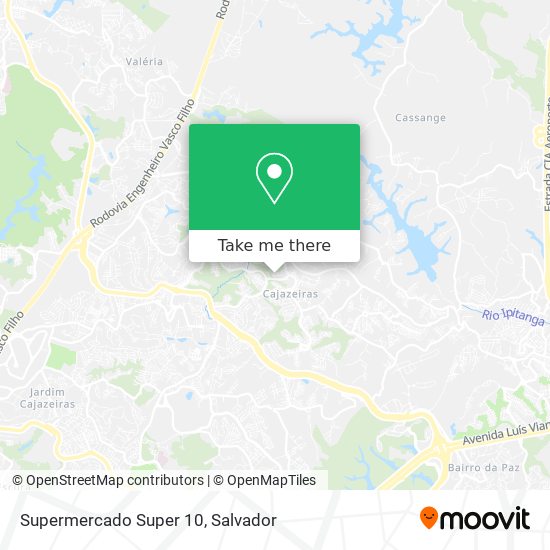 Mapa Supermercado Super 10