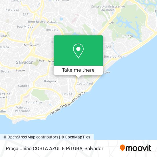 Praça União COSTA AZUL E PiTUBA map