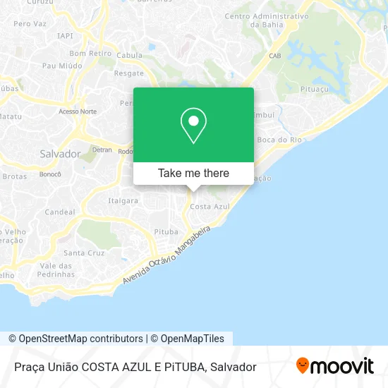 Praça União COSTA AZUL E PiTUBA map