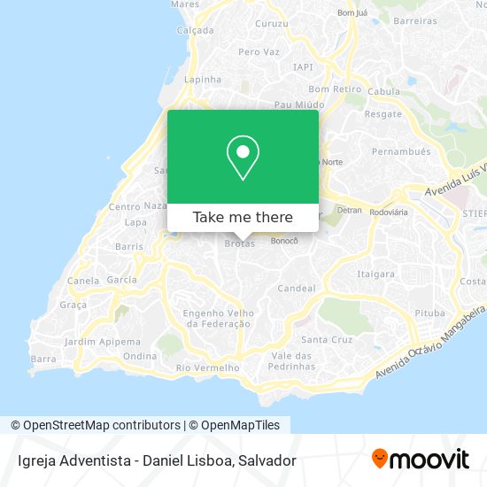 Igreja Adventista - Daniel Lisboa map