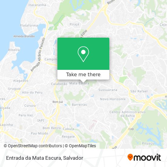 Entrada da Mata Escura map