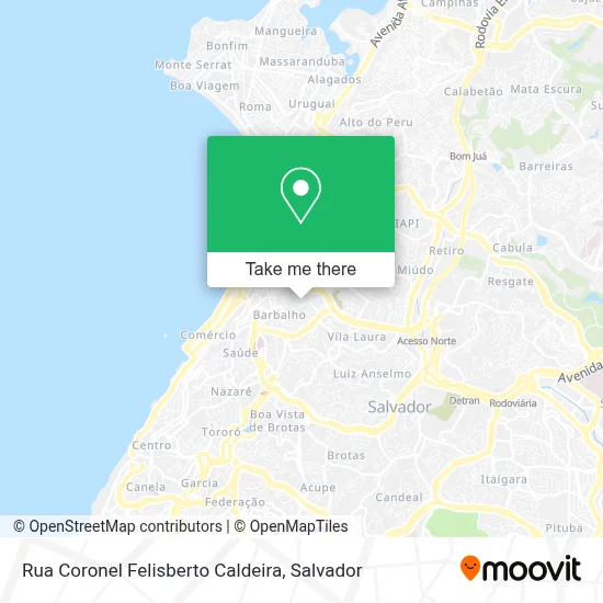 Rua Coronel Felisberto Caldeira map