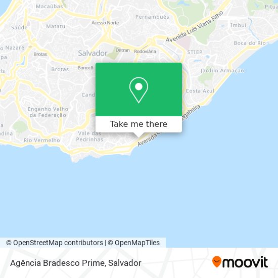 Agência Bradesco Prime map