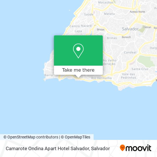 Camarote Ondina Apart Hotel Salvador map