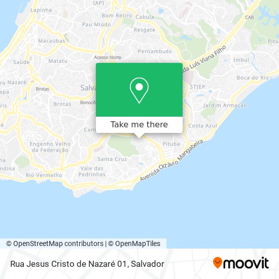 Mapa Rua Jesus Cristo de Nazaré 01