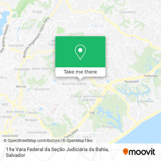 19a Vara Federal da Seção Judiciária da Bahia map