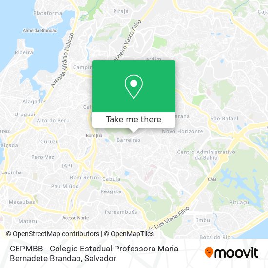 CEPMBB - Colegio Estadual Professora Maria Bernadete Brandao map