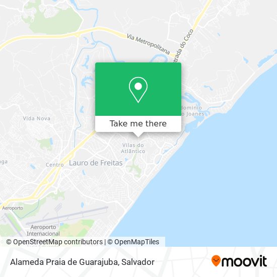 Mapa Alameda Praia de Guarajuba