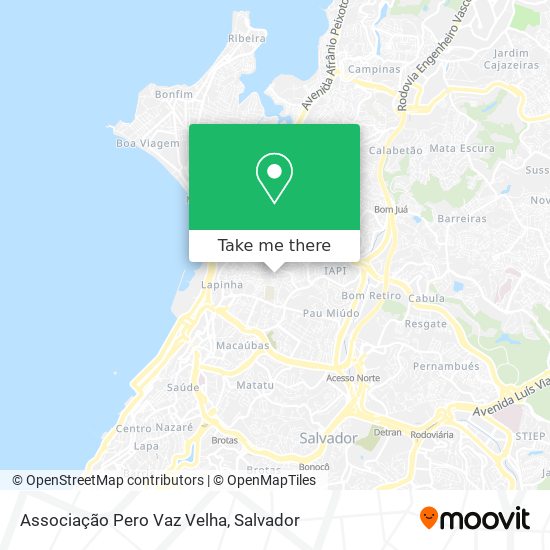 Associação Pero Vaz Velha map