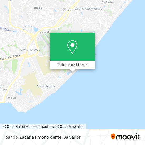 Mapa bar do Zacarias mono dente