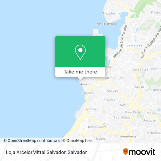 Loja ArcelorMittal Salvador map